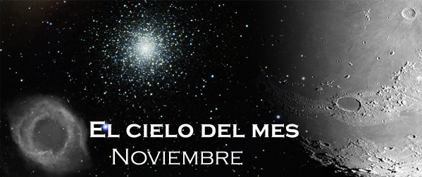 Cabecera el cielo del mes Noviembre